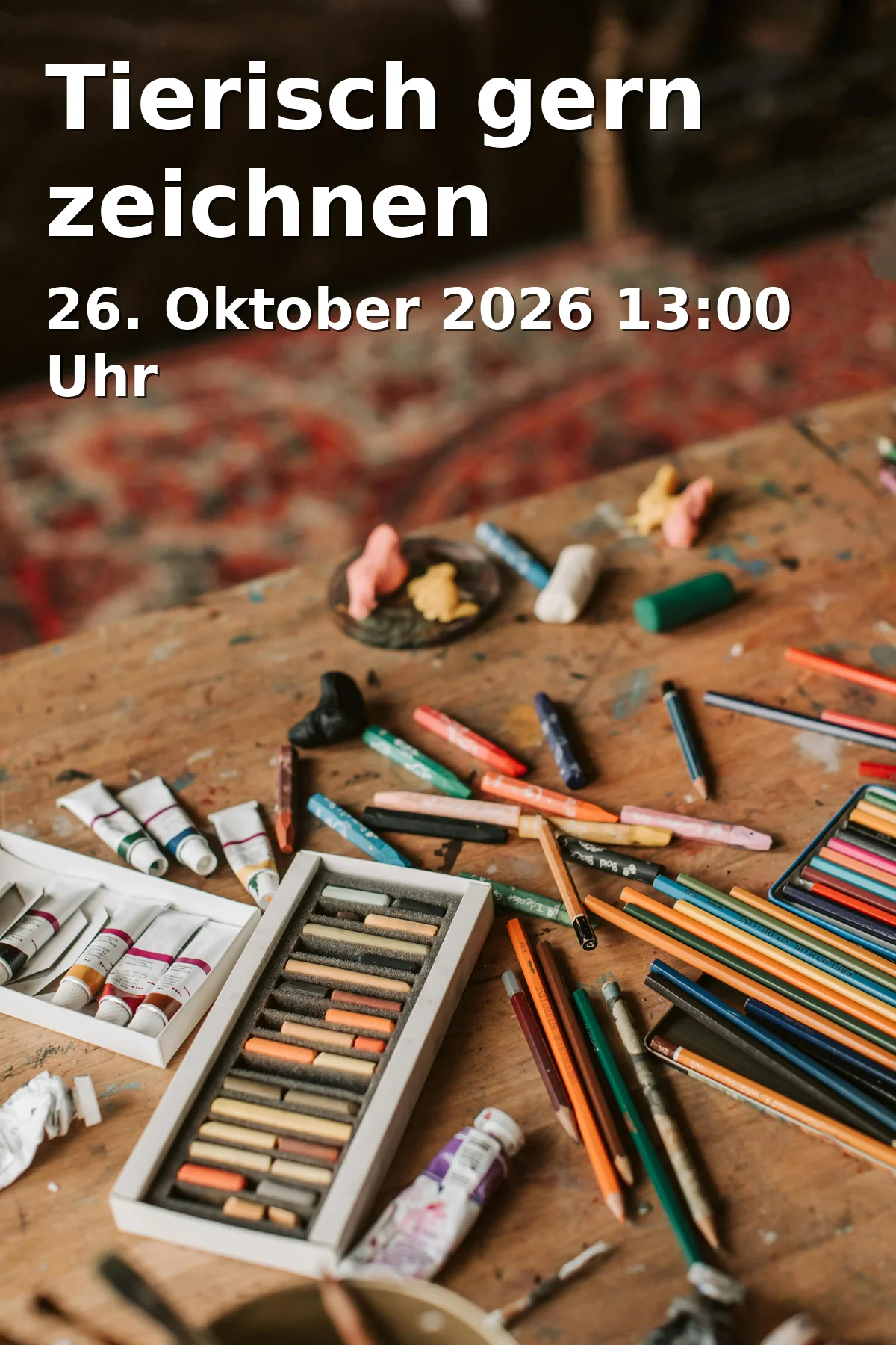 Event: Tierisch gern zeichnen in namu Verwaltungsgebäude, Adenauerplatz 2, 33602 Bielefeld on 26. Oktober 2026