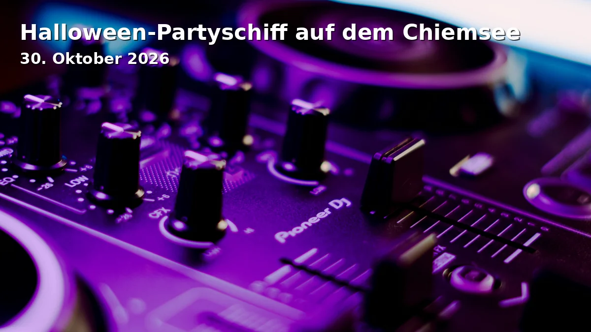 Halloween-Partyschiff auf dem Chiemsee