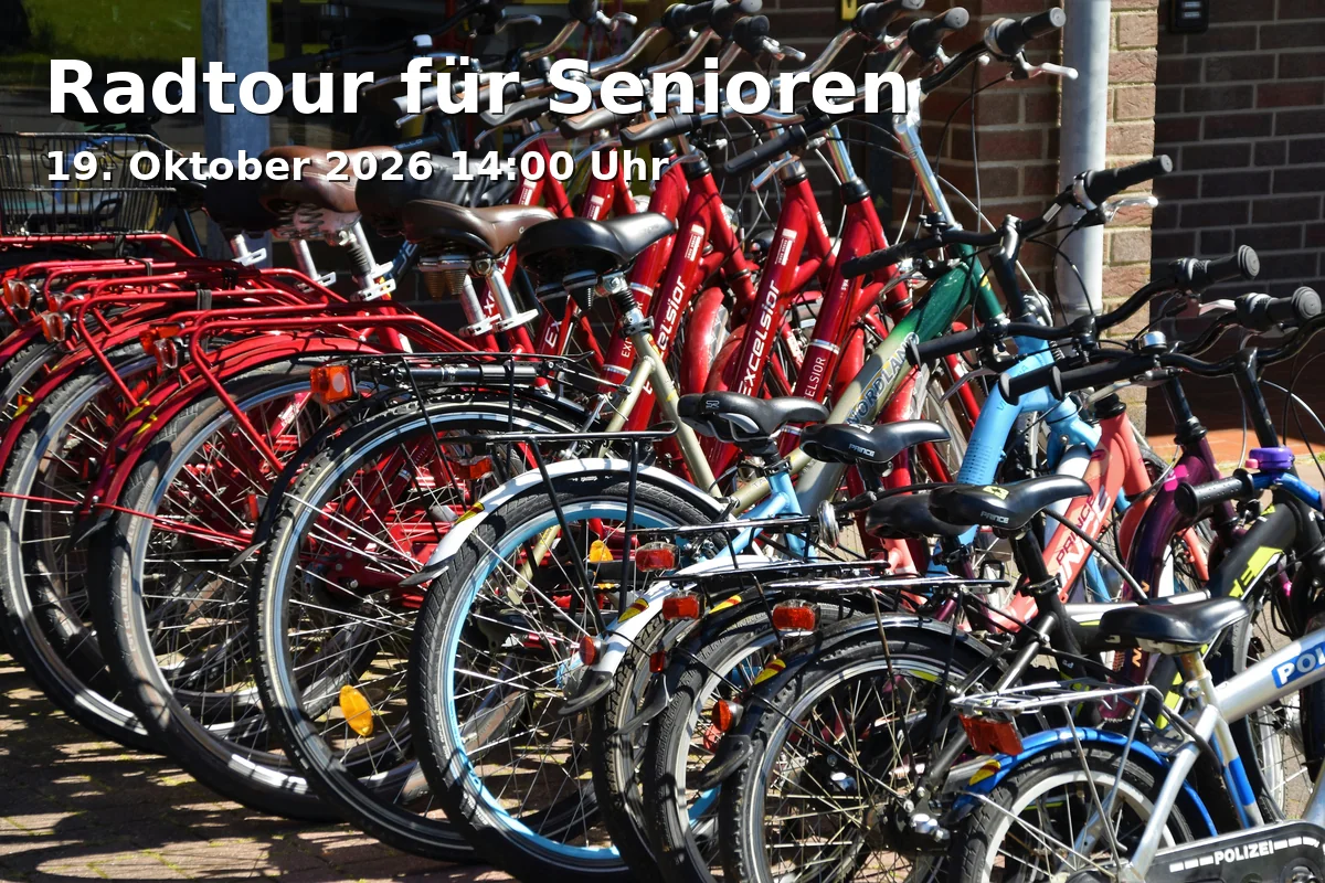 Event: Radtour für Senioren in Treffpunkt Marktplatz/Brunnen, Marktplatz 1, 87700 Memmingen on 19. Oktober 2026