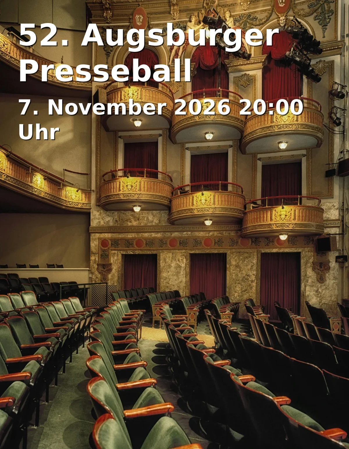 Event: 52. Augsburger Presseball in Kongress am Park, Gögginger Straße 10, 86159 Augsburg on 7. November 2026