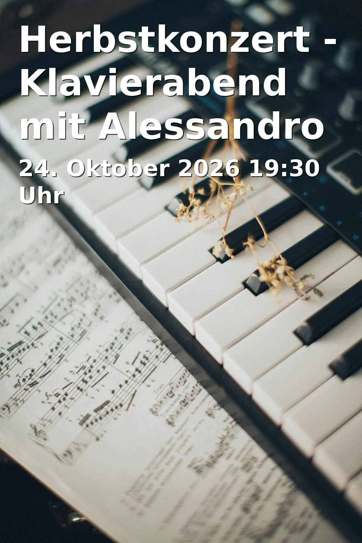 Event: Herbstkonzert - Klavierabend mit Alessandro Marano in Gasteig HP8, Kleiner Saal, München on 24. Oktober 2026