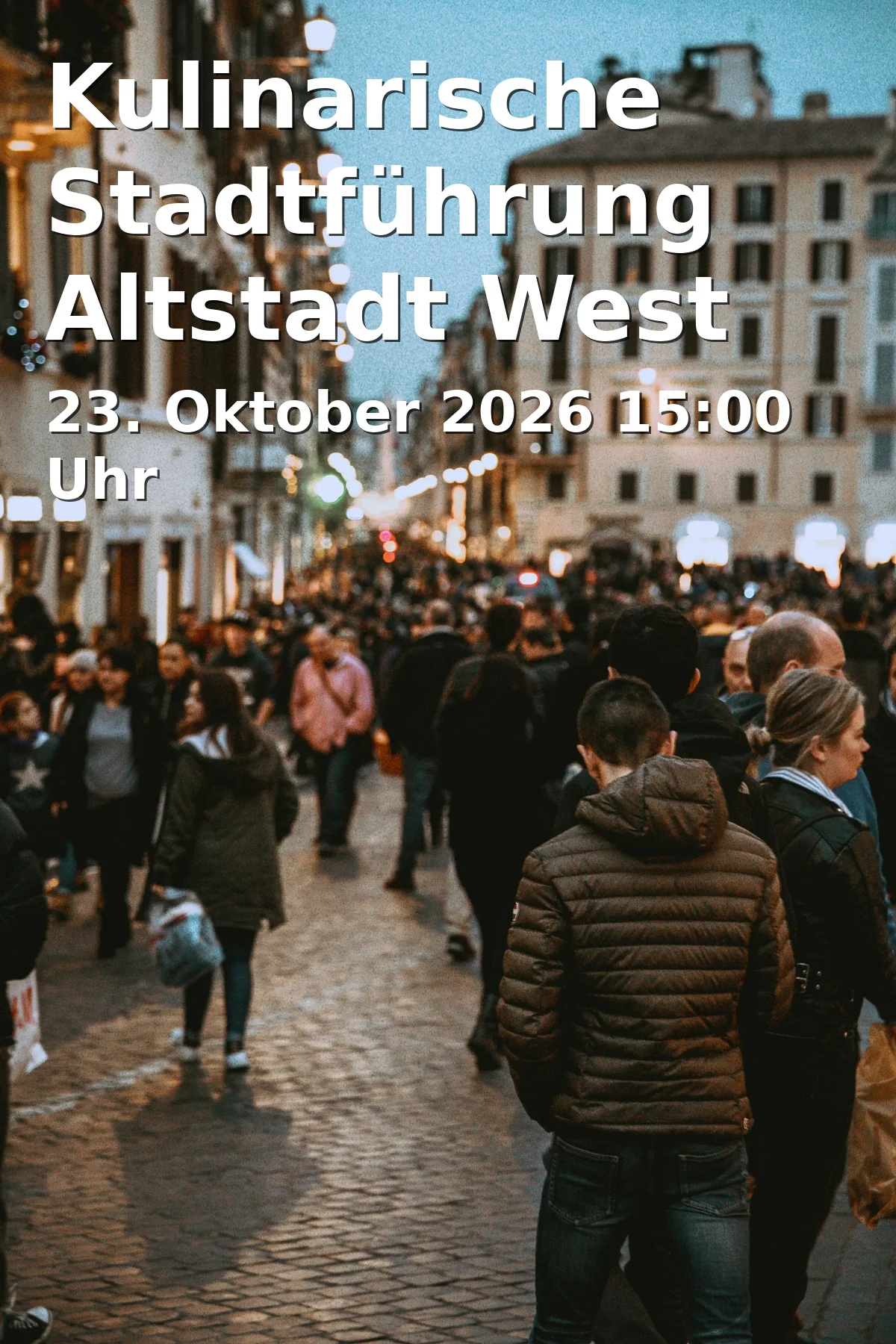 Event: Kulinarische Stadtführung Altstadt West in Altstadt, 93047 Regensburg, Deutschland on 23. Oktober 2026