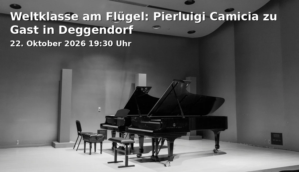 Weltklasse am Flügel: Pierluigi Camicia zu Gast in Deggendorf