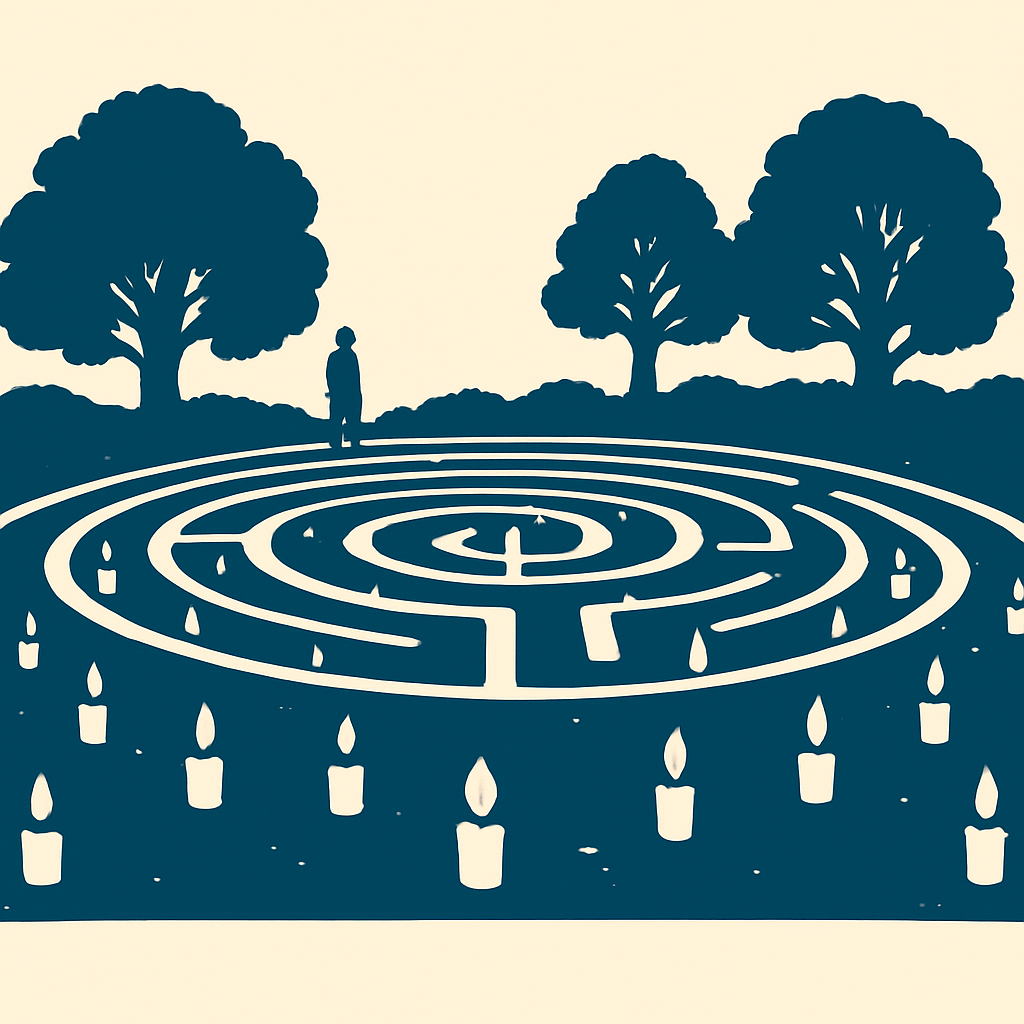 Lichterlabyrinth im Ernst-Ehrlicher-Park