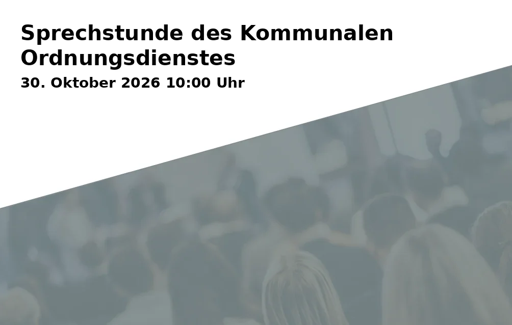 Event: Sprechstunde des Kommunalen Ordnungsdienstes in DRK Stadtteilbüro Henry´s, Kurt-Schumacher-Str. 154, Gelsenkirchen on 30. Oktober 2026