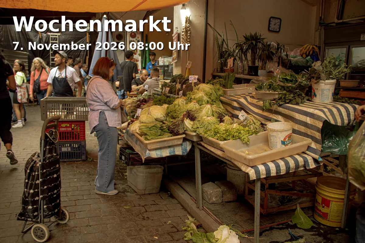 Event: Wochenmarkt in Auf dem Parkplatz vor der Volks- und Raiffeisenbank am Bahnhofsplatz, 82211 Herrsching am Ammersee on 7. November 2026