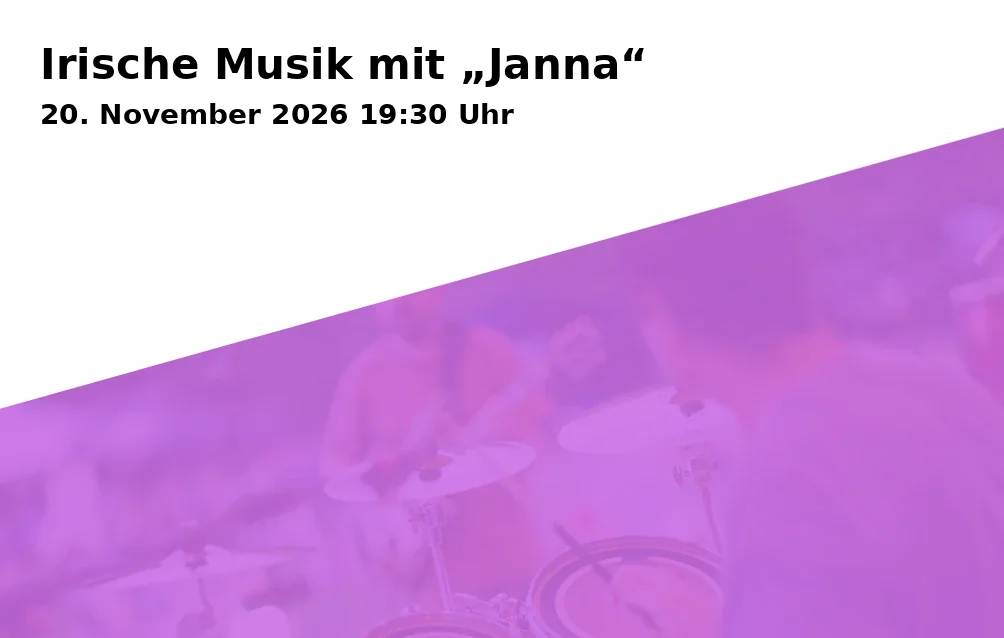 Event: Irische Musik mit „Janna“ in Hotel Waldmühle, Lubenbachstraße 2, 98544 Zella-Mehlis on 20. November 2026