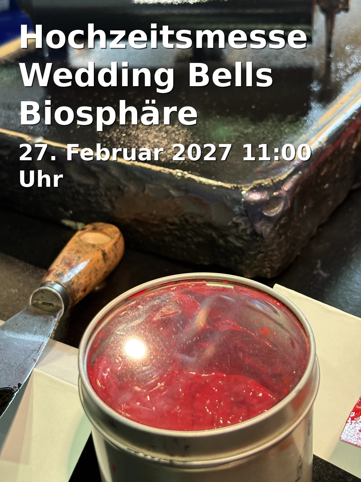 Event: Hochzeitsmesse Wedding Bells Biosphäre Potsdam in Georg-Hermann-Allee 99, 14469 Potsdam on 27. Februar 2027