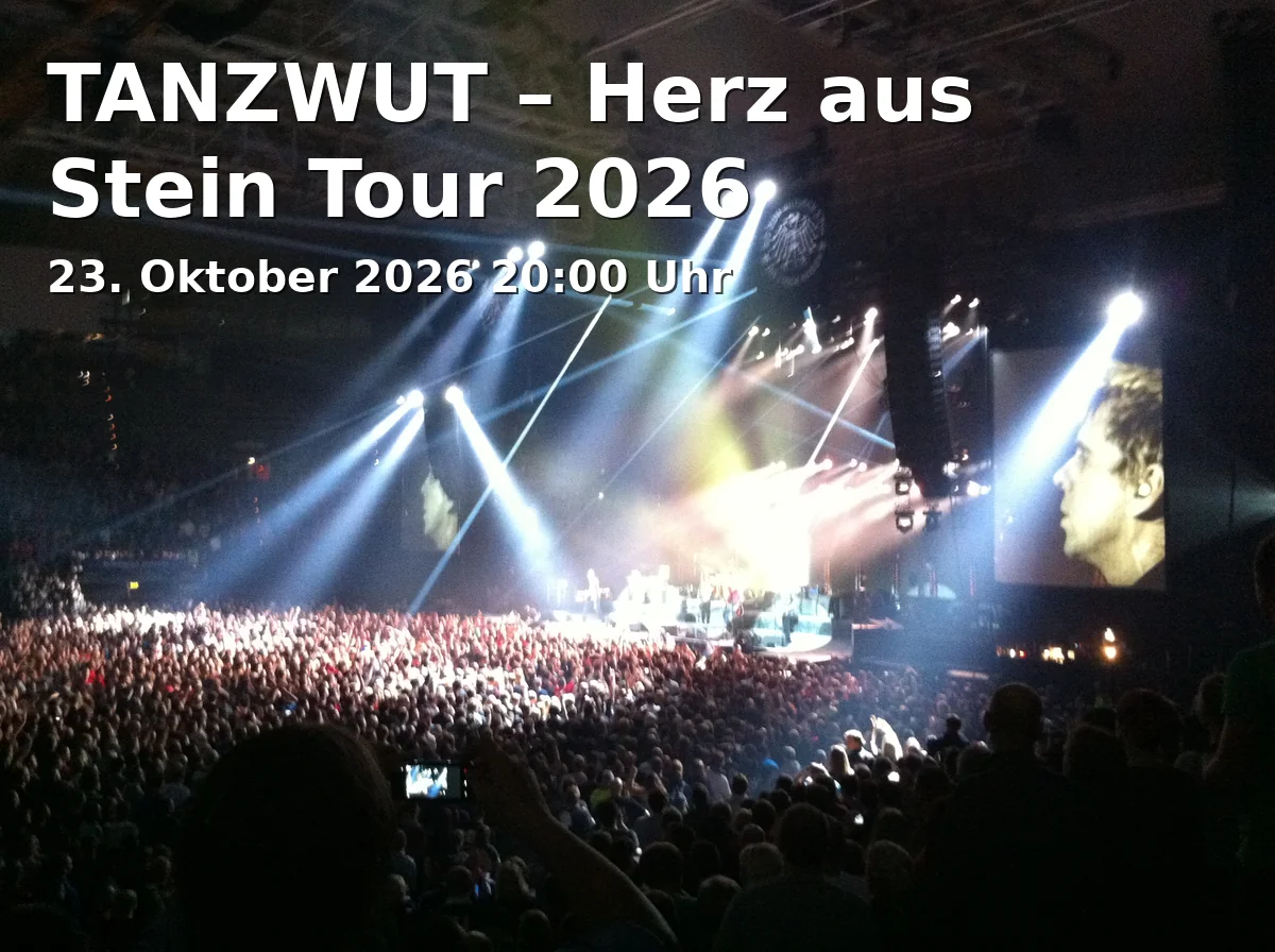 Event: TANZWUT – Herz aus Stein Tour 2026 in Backstage Halle, Reitknechtstraße 6, 80639 München on 23. Oktober 2026