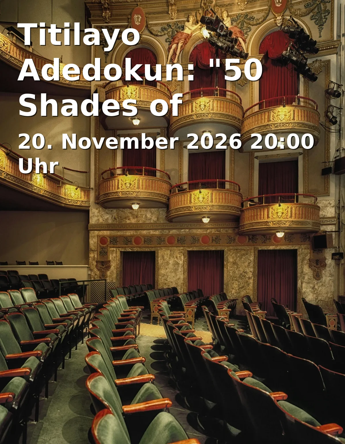 Event: Titilayo Adedokun: "50 Shades of Fairytales" in Kresslesmühle, Barfüßerstraße 4, 86150 Augsburg on 20. November 2026