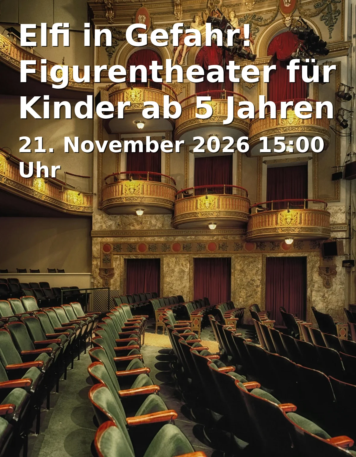 Event: Elfi in Gefahr! Figurentheater für Kinder ab 5 Jahren in Junges Theater Augsburg, Sommestraße 30, 86156 Augsburg on 21. November 2026
