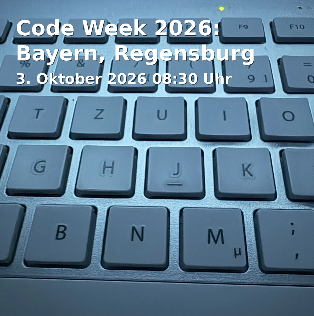Event: Code Week 2026: Bayern, Regensburg in MINT-Labs Regensburg e.V. im RUBINA, Rudolf-Vogt-Straße 18, 93053 Regensburg on 3. Oktober 2026