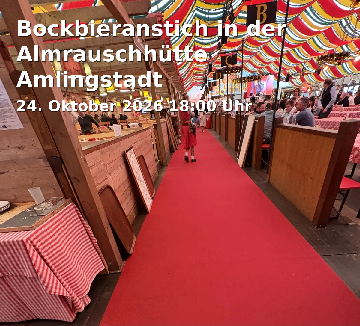 Bockbieranstich in der Almrauschhütte Amlingstadt