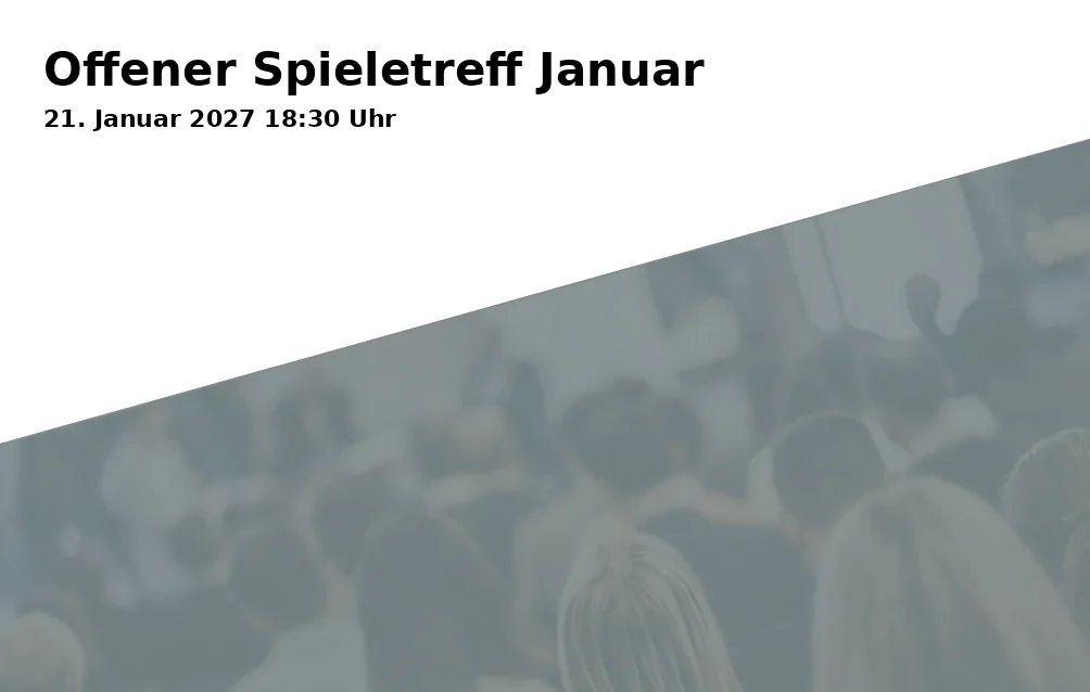 Event: Offener Spieletreff Januar in Lesecafé der Stadtbücherei Starnberg, Zugang über das Stadtarchiv, Vogelanger 3, 82319 Starnberg on 21. Januar 2027