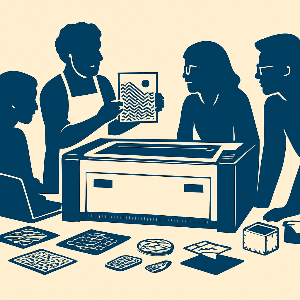 Event: Einführung Lasercutter – gravieren/schneiden in FabLab Bayreuth - Offene Hightechwerkstatt Oberfranken, Ludwig-Thoma-Straße 36B, 95447 Bayreuth on 28. Oktober 2026