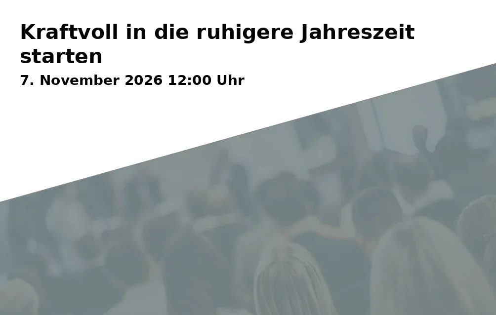 Event: Kraftvoll in die ruhigere Jahreszeit starten in Treff: Weitmarer Holz, Am Varenholt/Ecke Blankensteiner Straße, Bochum on 7. November 2026