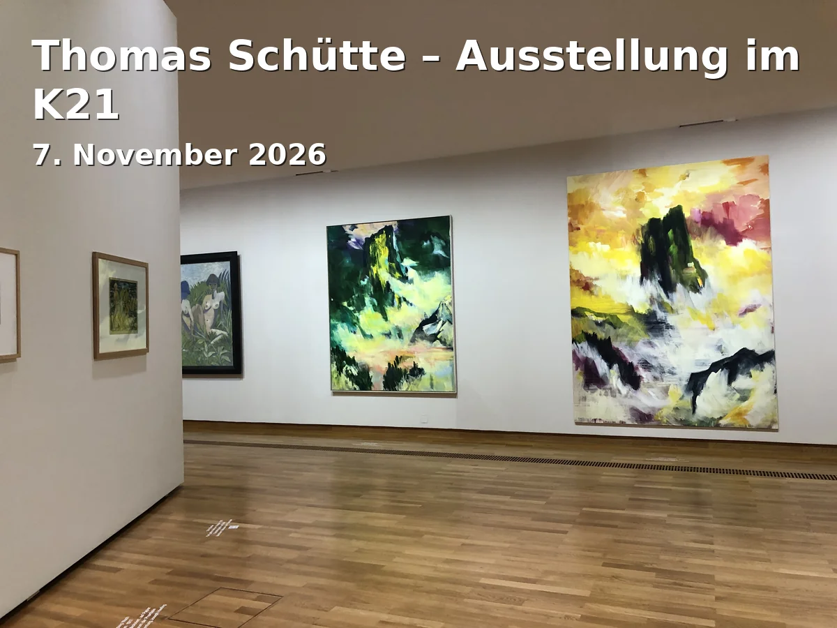 Event: Thomas Schütte – Ausstellung im K21 in Kunstsammlung Nordrhein-Westfalen – K21, Ständehausstraße 1, 40217 Düsseldorf on 7. November 2026