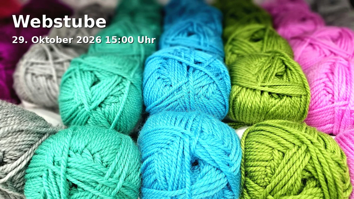 Event: Webstube in Quartiersbüro Spiegelfabrik, Lange Straße 53, 90762 Fürth on 29. Oktober 2026