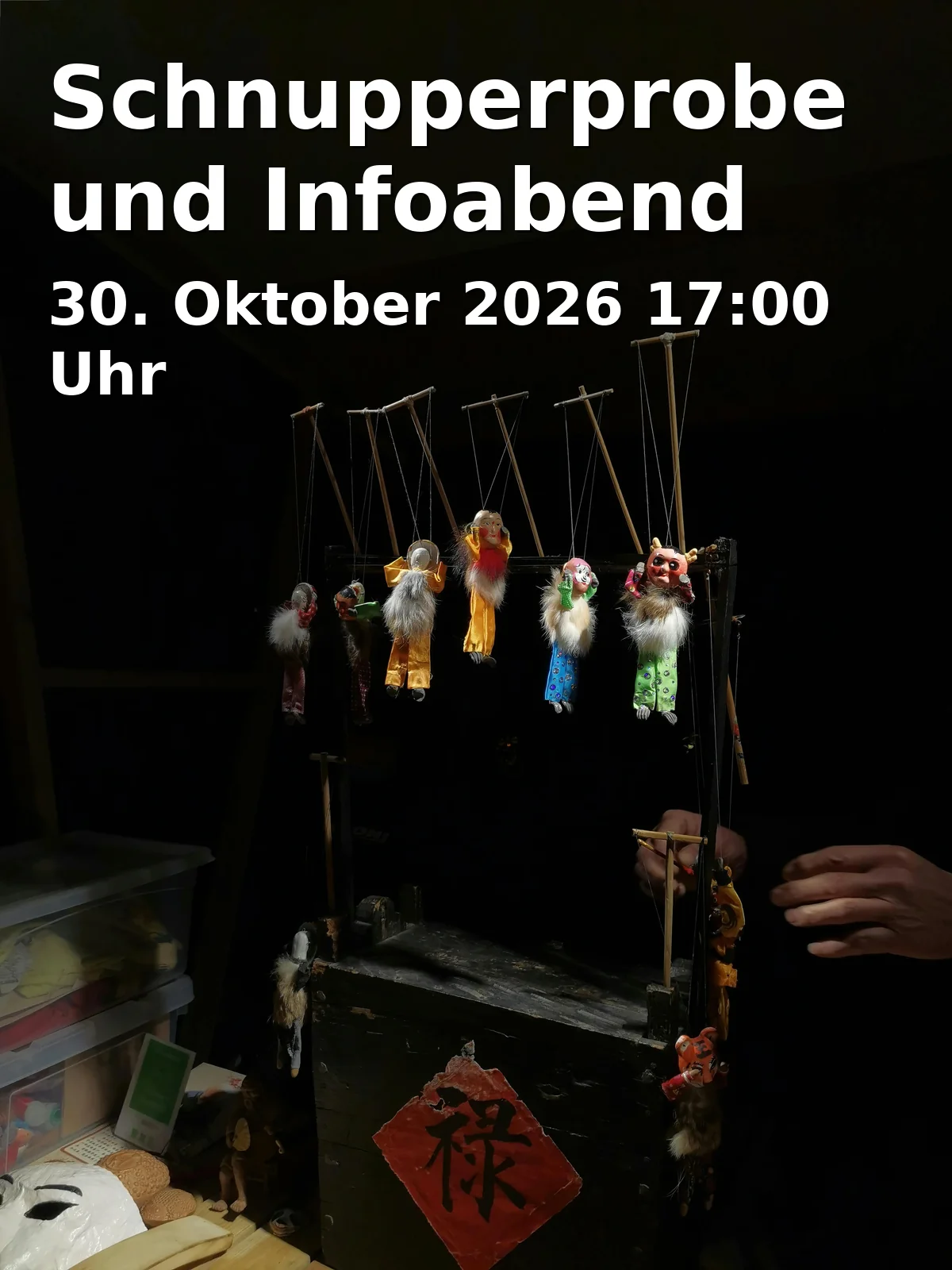 Event: Schnupperprobe und Infoabend in Puppenschiff Mainaschaff, Schulstraße 3, Eingang über Gasthaus Krone, 63814 Mainaschaff on 30. Oktober 2026