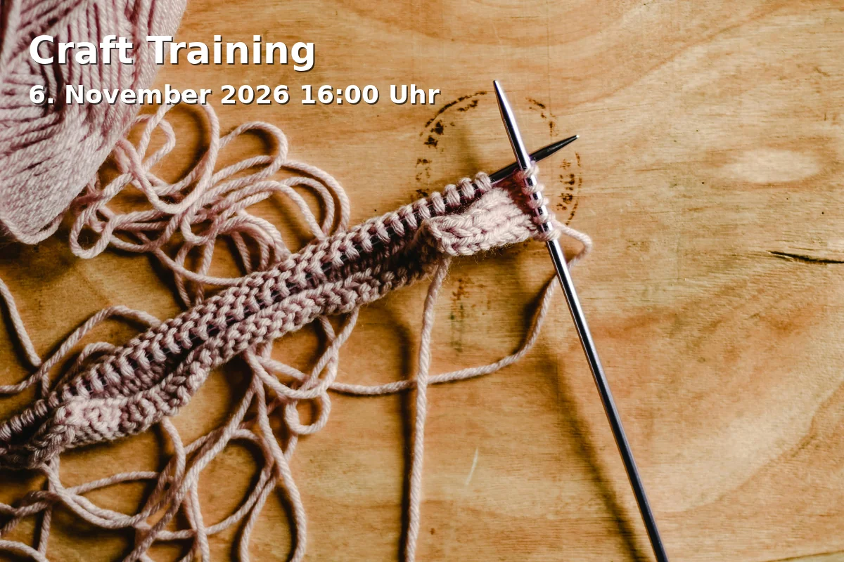 Event: Craft Training in Stadtteilbibliothek Rodenkirchen, Schillingsrotter Straße 38, 50996 Köln on 6. November 2026