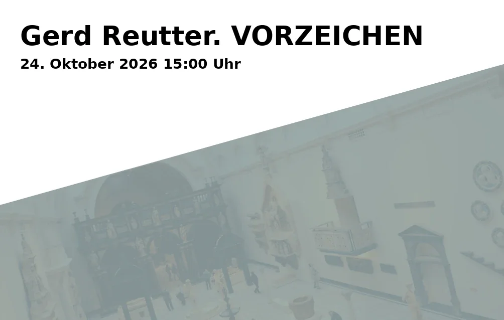 Event: Gerd Reutter. VORZEICHEN in Atelier Gerd Reutter, Kleinfeldstraße 50, 68165 Mannheim on 24. Oktober 2026