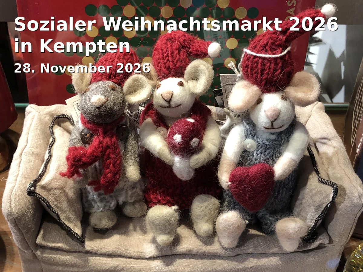 Event: Sozialer Weihnachtsmarkt 2026 in Kempten