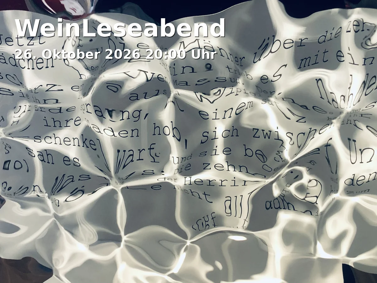 Event: WeinLeseabend in Buchhandlung Rupprecht, Maximilianstraße 6, 82319 Starnberg on 26. Oktober 2026
