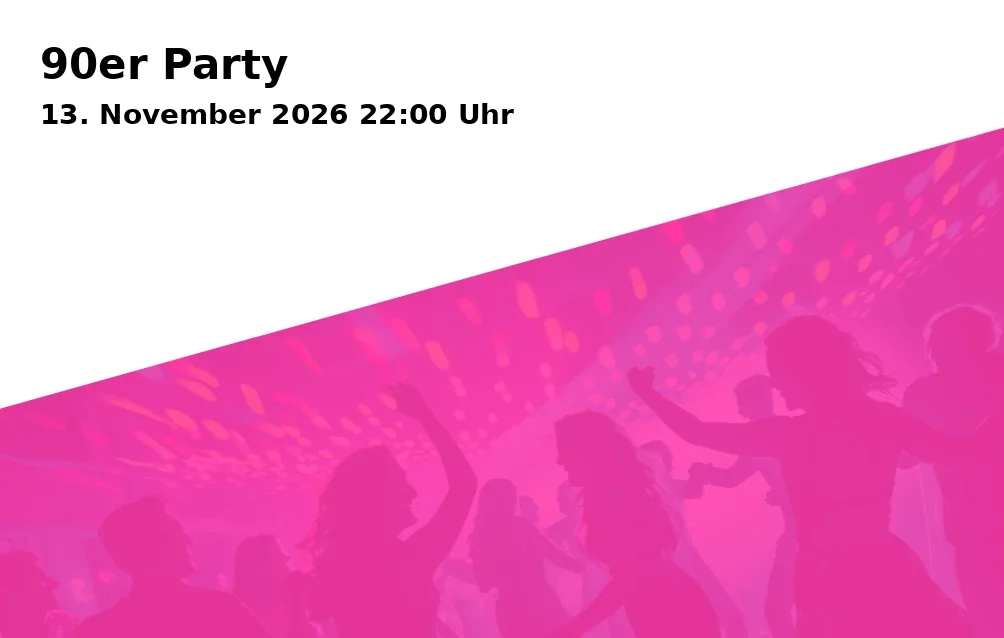 Event: 90er Party in Kesselhaus, Riedingerstraße 26i, 86153 Augsburg on 13. November 2026