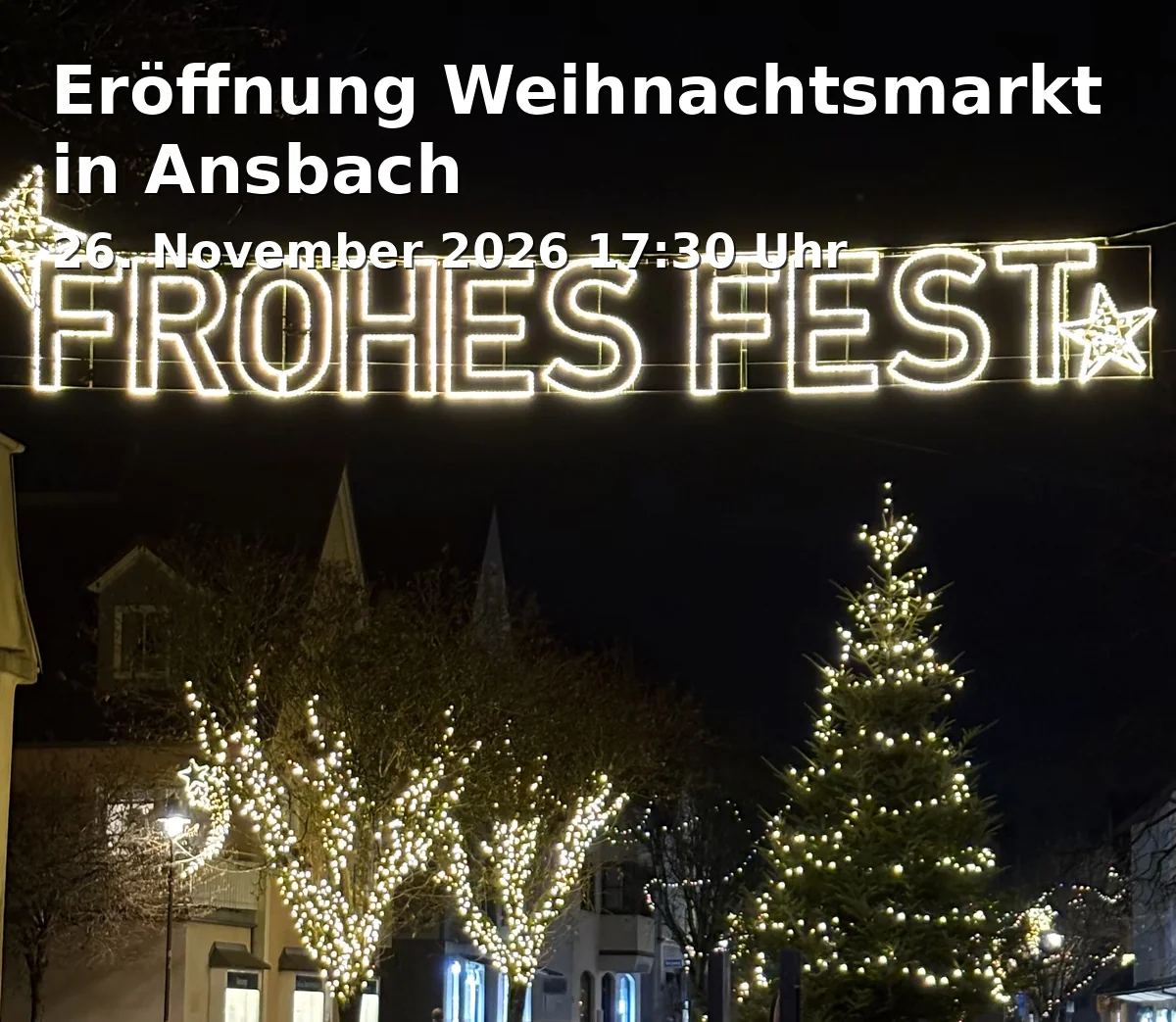 Opening Christmas Market in Ansbach