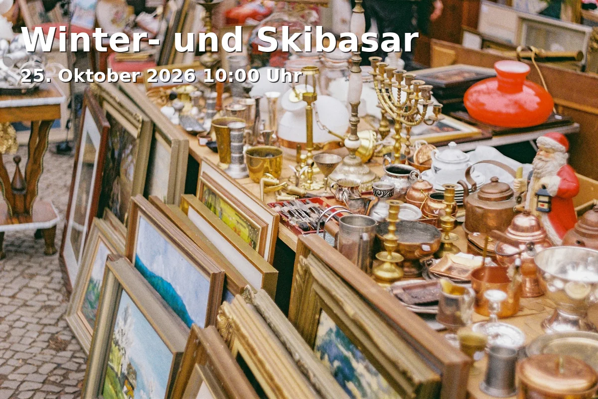 Event: Winter- und Skibasar in Pfarrheim Flintsbach, Kirchplatz 5, 83126 Flintsbach a.Inn on 25. Oktober 2026