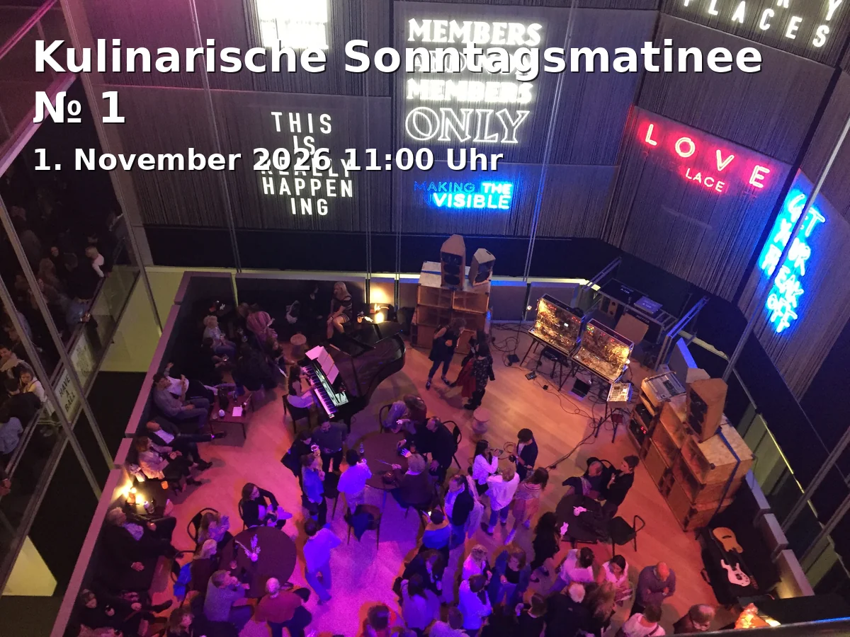 Event: Kulinarische Sonntagsmatinee № 1 in Hotel Schwarzer Bär, Lutherplatz 2, 07743 Jena on 1. November 2026