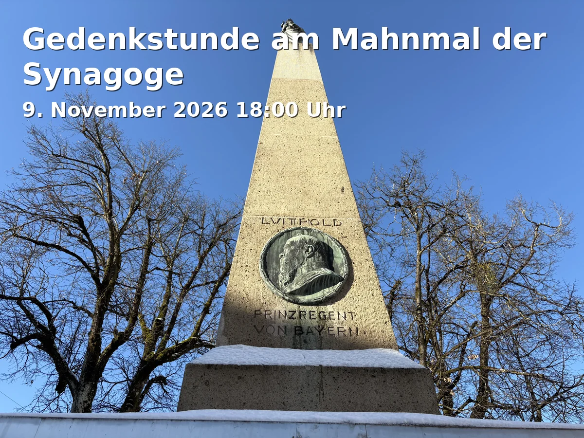 Event: Gedenkstunde am Mahnmal der Synagoge in Platz der Synagoge, Ecke Obere / Untere Maschstraße, 37073 Göttingen on 9. November 2026