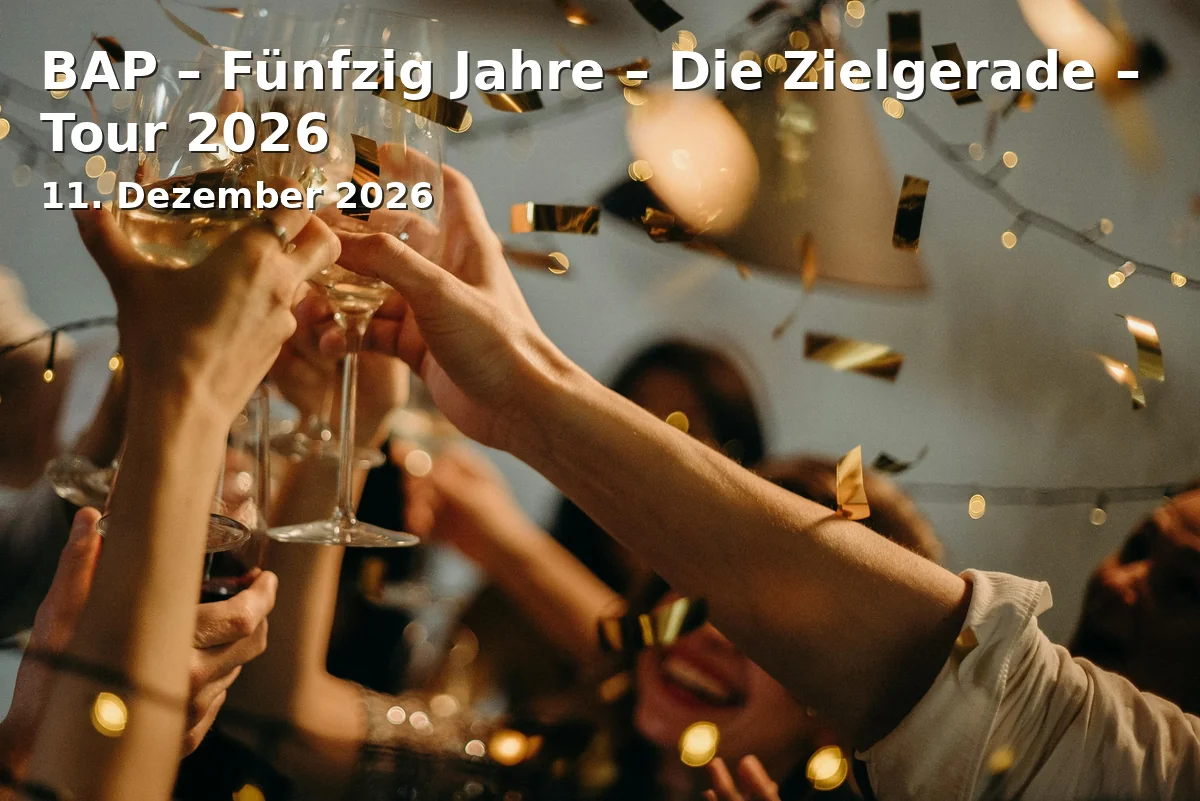 Event: BAP – Fünfzig Jahre – Die Zielgerade – Tour 2026 in ratiopharm arena, Europastraße 25, 89231 Neu-Ulm on 11. Dezember 2026
