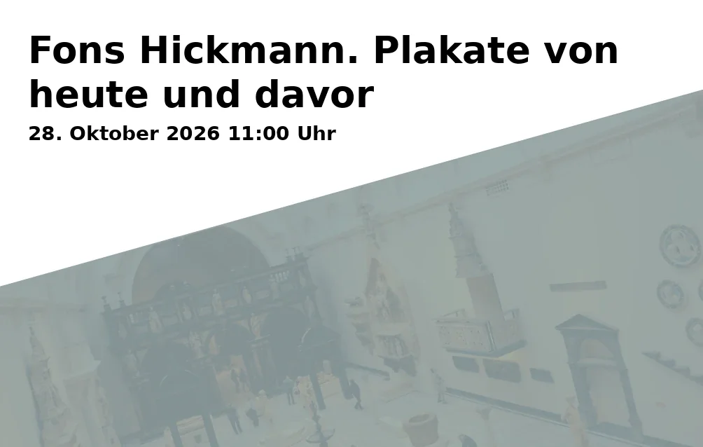 Event: Fons Hickmann. Plakate von heute und davor in Brandenburgisches Landesmuseum für Moderne Kunst - Dieselkraftwerk Cottbus, Am Amtsteich 15, 03046 Cottbus on 28. Oktober 2026