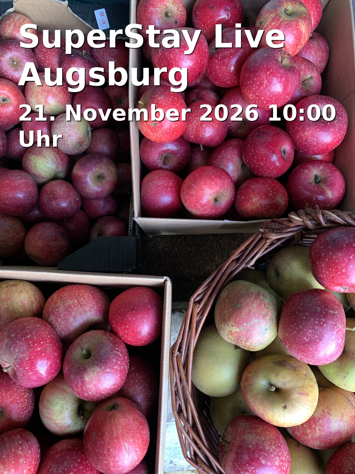 Event: SuperStay Live Augsburg in Messe Augsburg, Halle 1, Am Messezentrum 5, 86159 Augsburg on 21. November 2026