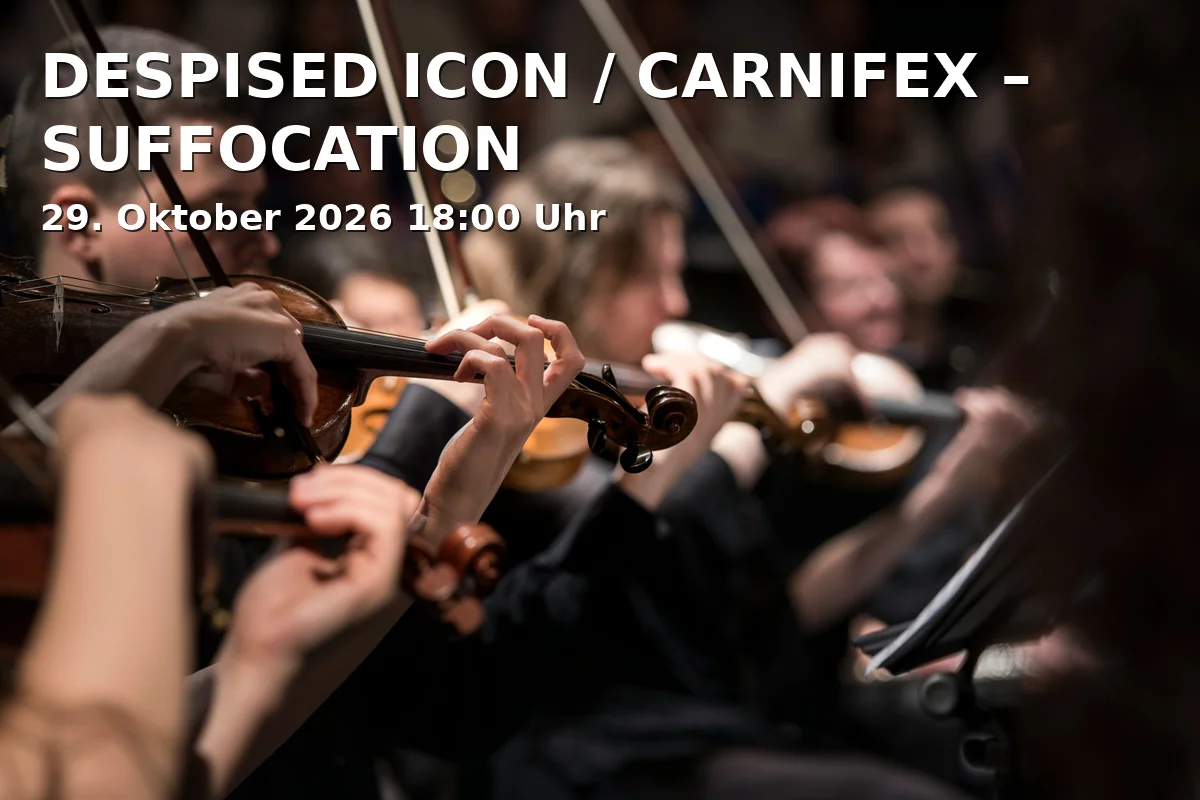 Event: DESPISED ICON / CARNIFEX – SUFFOCATION in Backstage Werk, Reitknechtstraße 6, 80639 München on 29. Oktober 2026