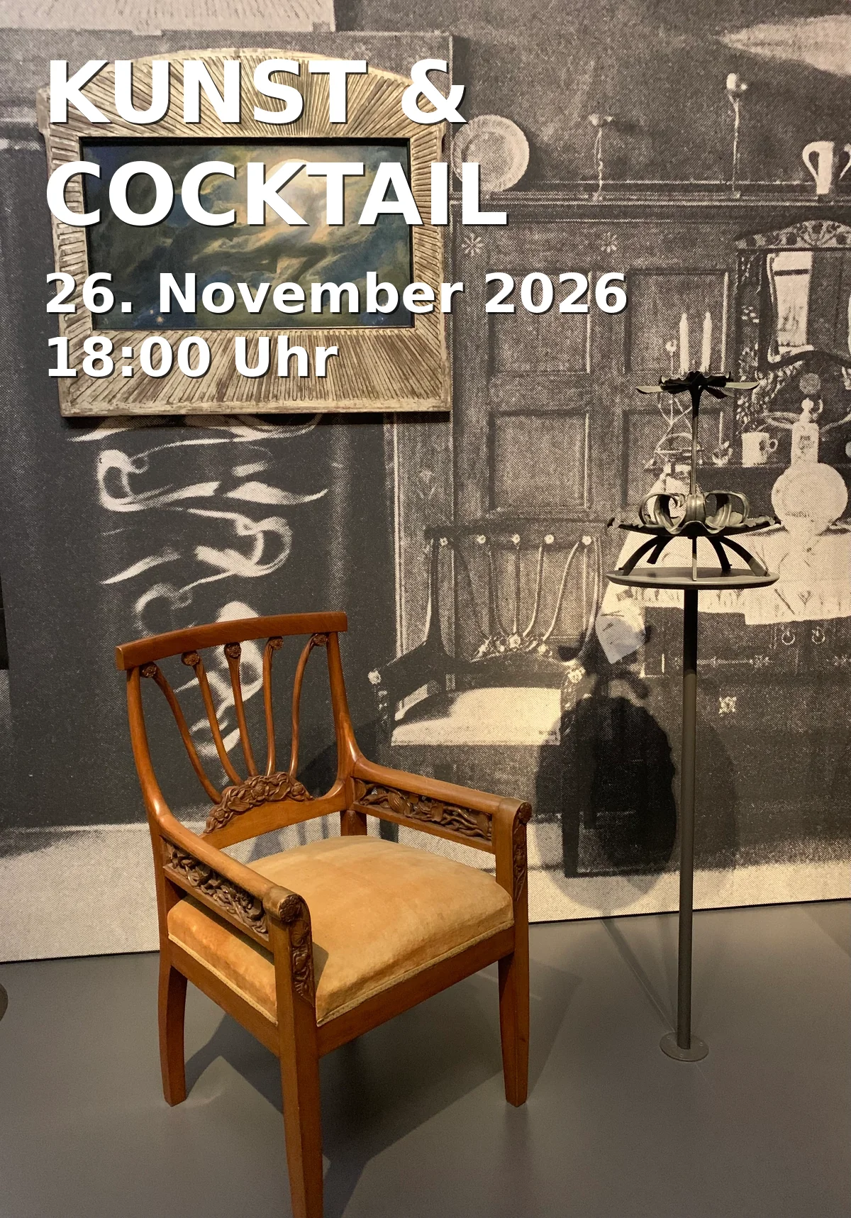 Event: KUNST & COCKTAIL in Stadtmuseum Unterschleißheim, Rathausplatz 1, 85716 Unterschleißheim on 26. November 2026