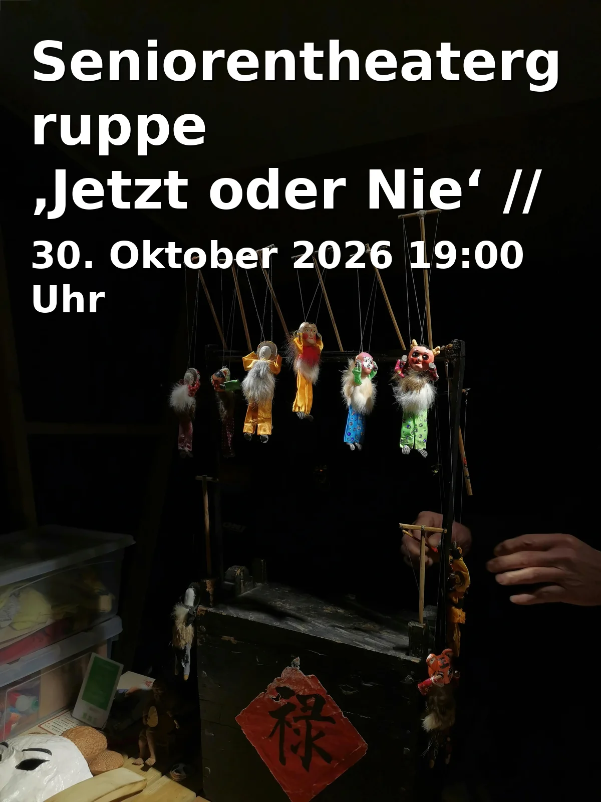 Event: Seniorentheatergruppe ‚Jetzt oder Nie‘ // Durch die Zeit in Tor 6 Theaterhaus Bielefeld, Hermann-Kleinewächter-Str. 4, 33602 Bielefeld on 30. Oktober 2026
