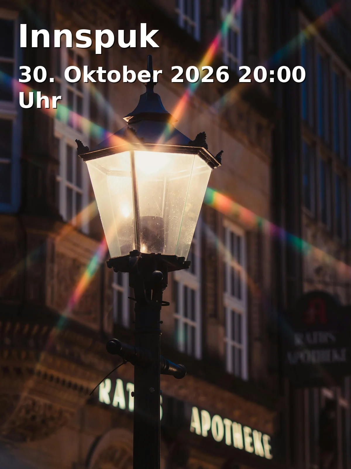 Event: Innspuk in Ichikawaplatz am Mangfallpark, Schönfeldstr. 19, Rosenheim on 30. Oktober 2026