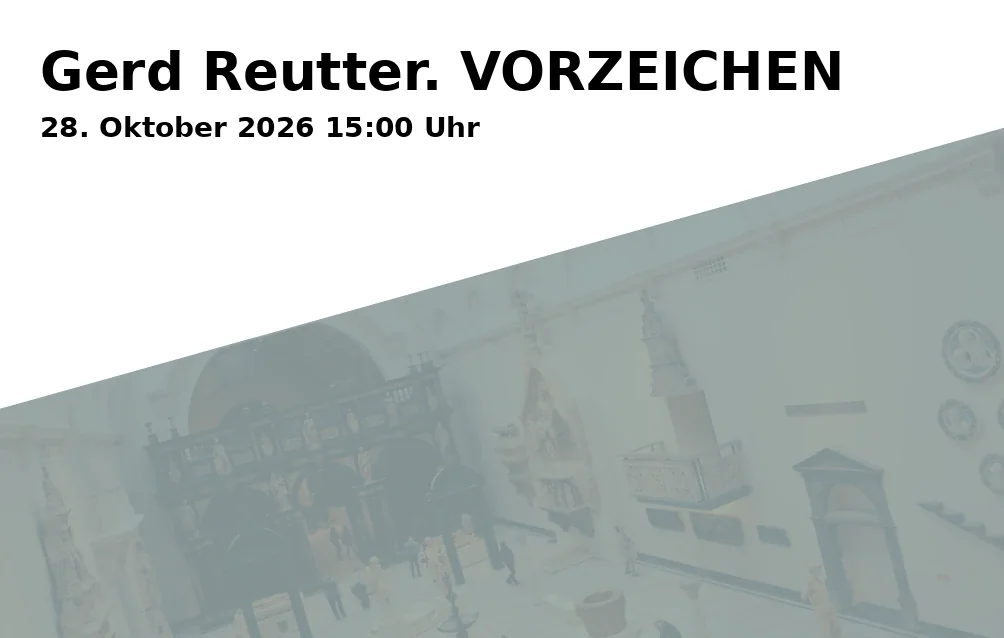 Event: Gerd Reutter. VORZEICHEN in Atelier Gerd Reutter, Kleinfeldstraße 50, 68165 Mannheim on 28. Oktober 2026