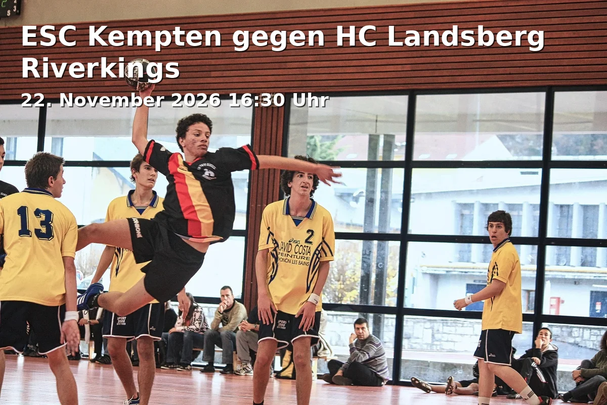 Event: ESC Kempten gegen HC Landsberg Riverkings in DEWART ARENA Kempten, k.A., Kempten on 22. November 2026