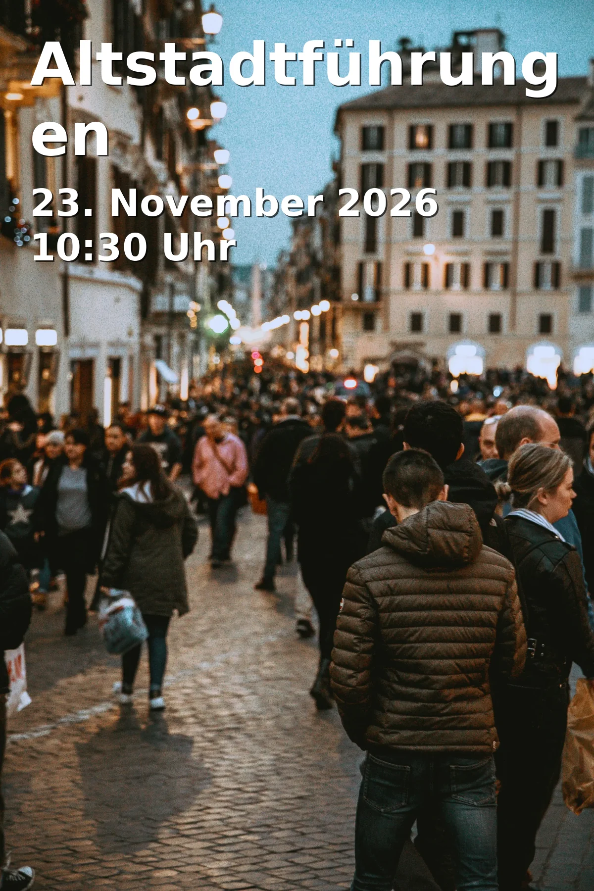 Event: Altstadtführungen in Tourist-Information und Ticket Service, Falkenhaus am Markt, Marktplatz 9, 97070 Würzburg on 23. November 2026