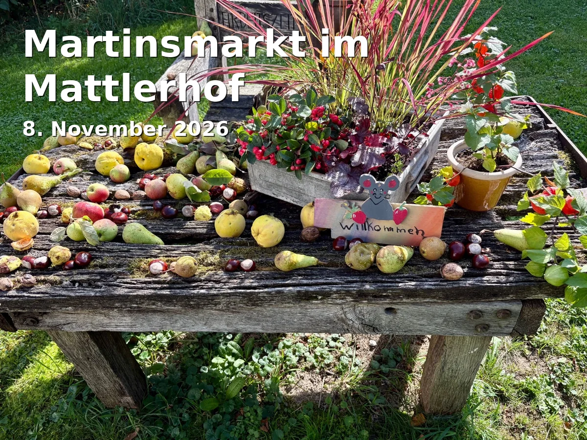 Event: Martinsmarkt im Mattlerhof in Mattlerhof im Mattlerbusch, Wehofer Straße 42, 47169 Duisburg on 8. November 2026
