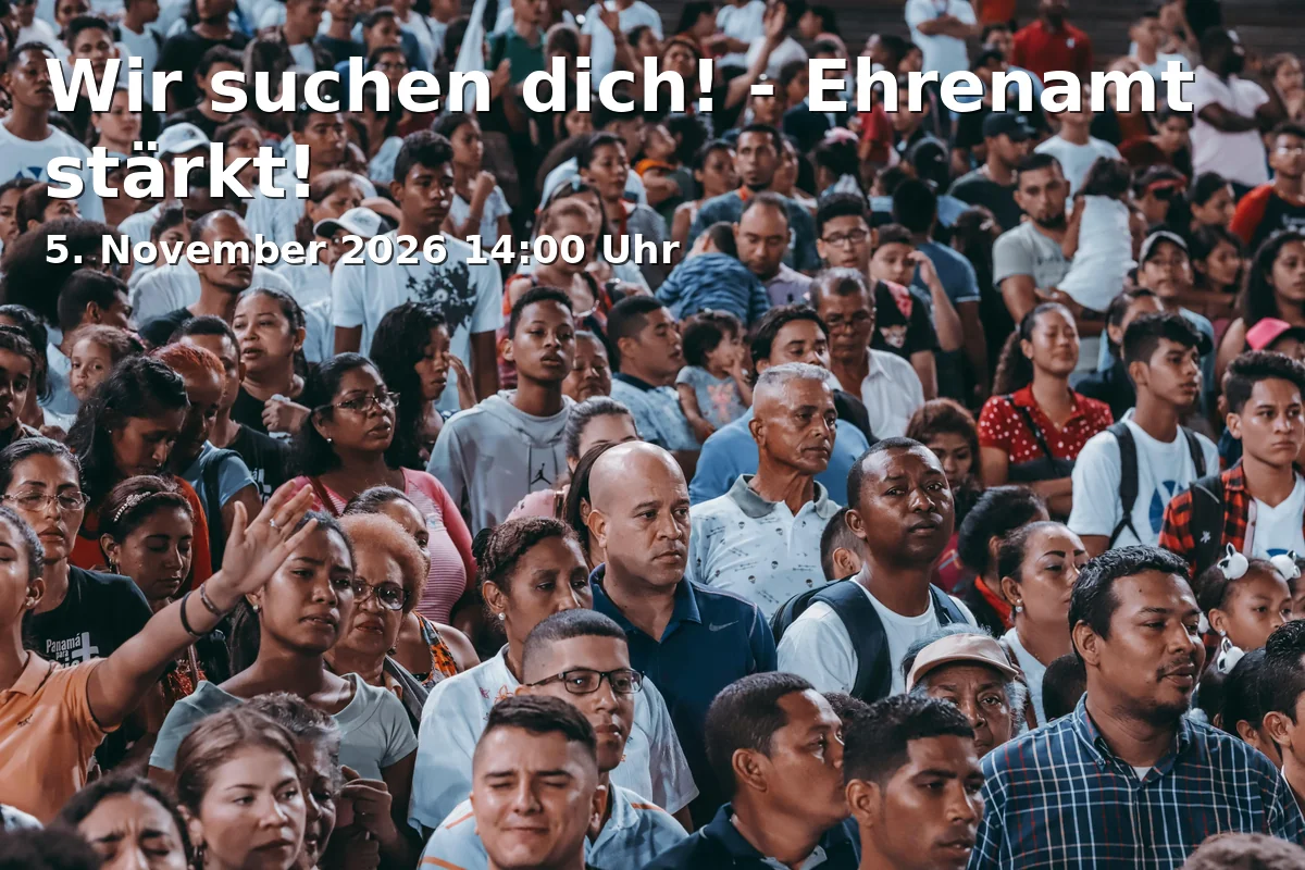 Event: Wir suchen dich! - Ehrenamt stärkt! in Quartiersladen Schalke, Liboriusstraße 63a, 45881 Gelsenkirchen on 5. November 2026