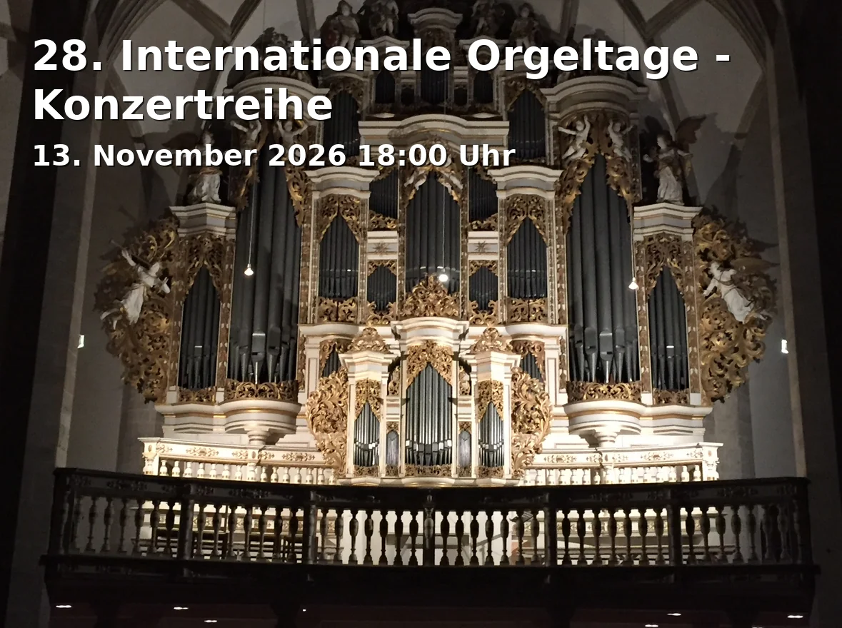 Event: 28. Internationale Orgeltage - Konzertreihe in St. Jacobi Kirche Göttingen, Göttingen on 13. November 2026