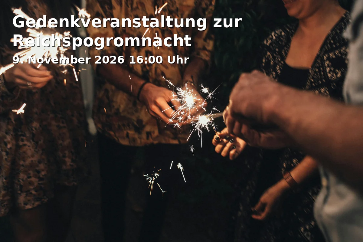Event: Gedenkveranstaltung zur Reichspogromnacht in Veranstaltungsort nicht angegeben, Neubrandenburg on 9. November 2026