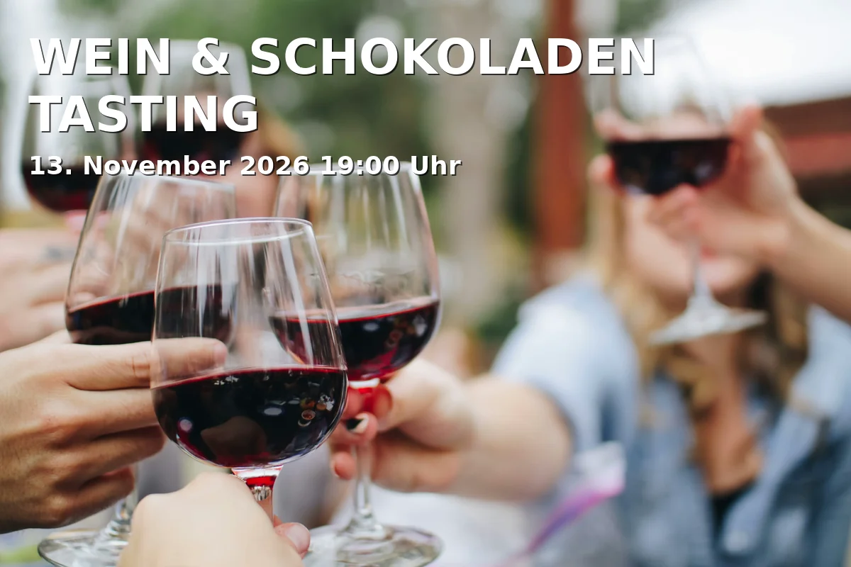 Event: WEIN & SCHOKOLADEN TASTING in Choco Dealer, Elsässer Straße 8, 53175 Bonn on 13. November 2026