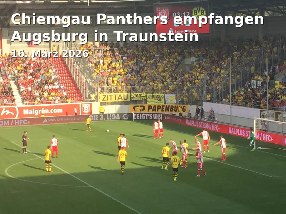 Event: Chiemgau Panthers empfangen Augsburg in Traunstein