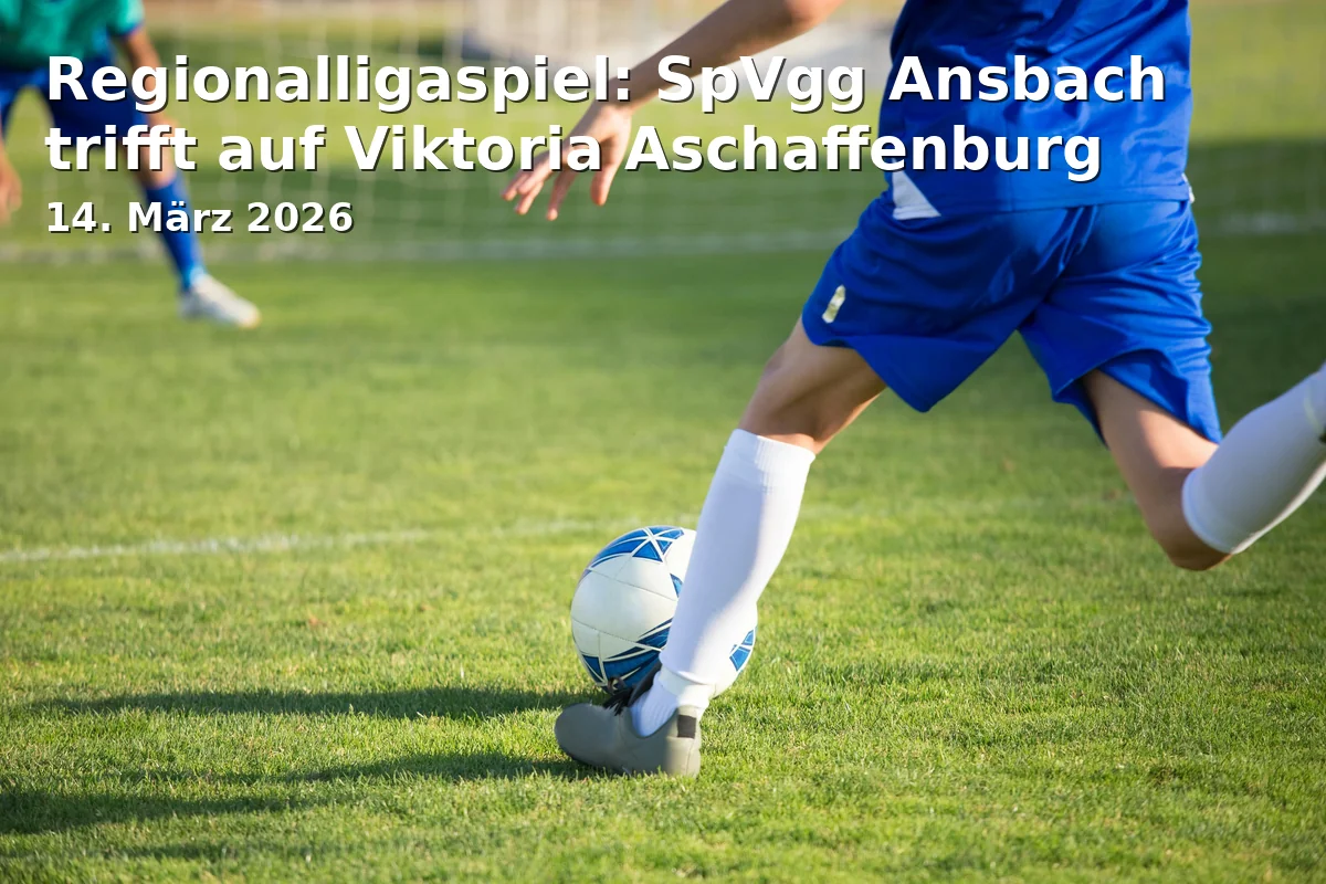 Event: Regionalliga match: SpVgg Ansbach meets Viktoria Aschaffenburg