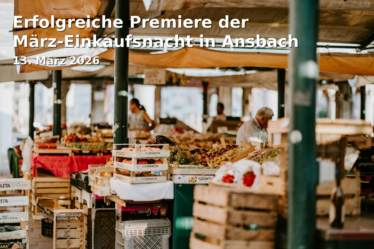 Featured image for news: Erfolgreiche Premiere der März-Einkaufsnacht in Ansbach